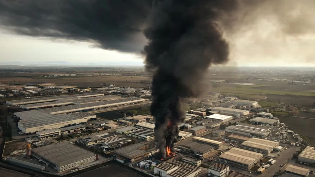 Βόρεια Ιταλία: Συναγερμός για πυρκαγιά σε βιομηχανία χημικών ουσιών