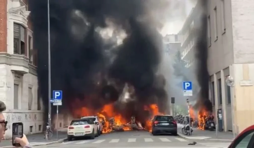 Μιλάνο: Μεγάλη έκρηξη– καίγονται αυτοκίνητα