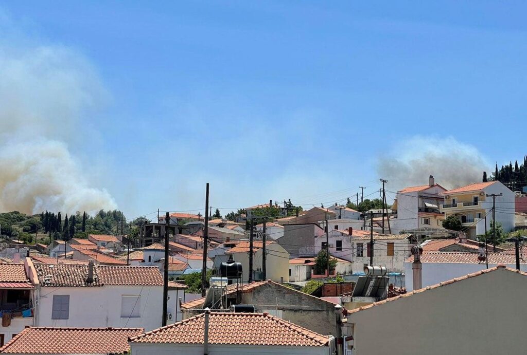 Πυρκαγιά στη Σάμο