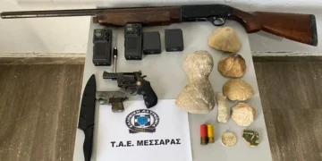 Ηράκλειο: Συνελήφθη 47χρονος που είχε στο σπίτι του αρχαία και πυροβόλα όπλα