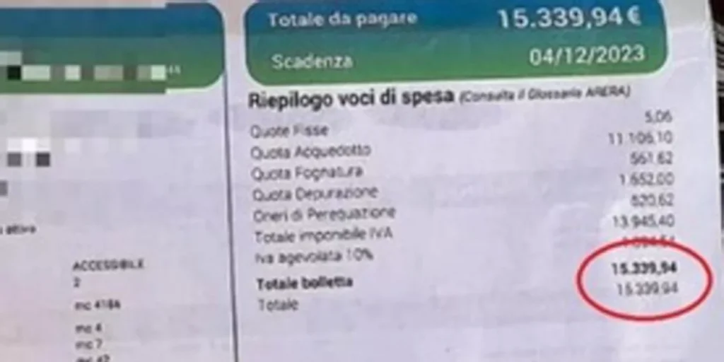 Ιταλία: 88χρονη είδε τον λογαριασμό ύδρευσης των 15.000 ευρώ και πέθανε - Τελικά είχε γίνει λάθος