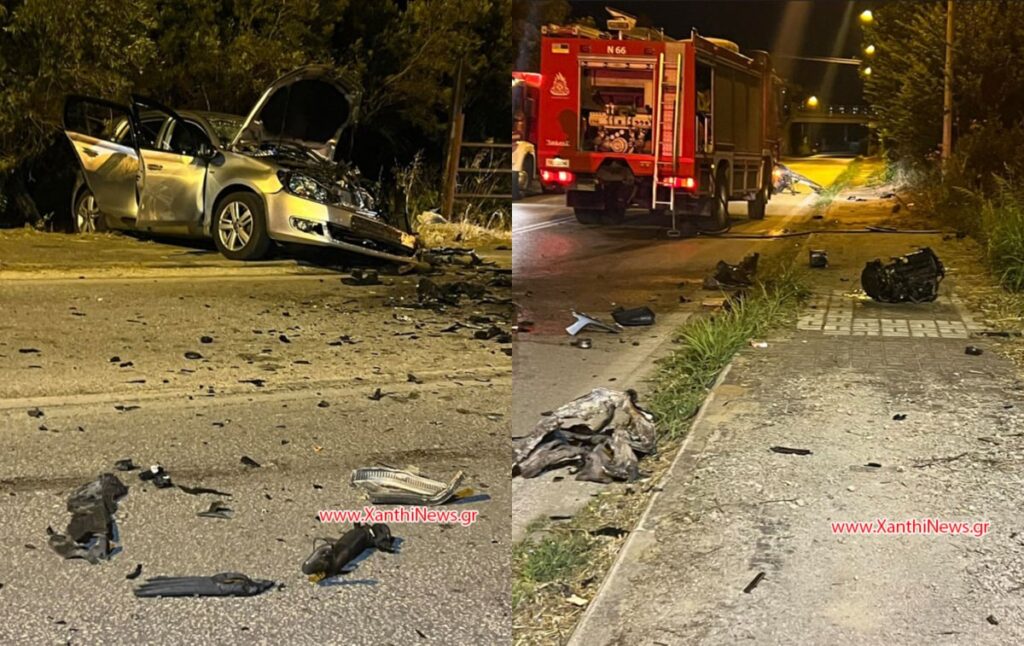 Ξάνθη: Νέο θανατηφόρο τροχαίο δυστύχημα - Μια νεκρή και τέσσερις τραυματίες σε σύγκρουση τριών οχημάτων