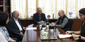 Συνάντηση Κουτσούμπα στον Περισσό με τον ΓΓ της ΚΕ του ΚΚ Τουρκίας Κεμάλ Οκουγιάν