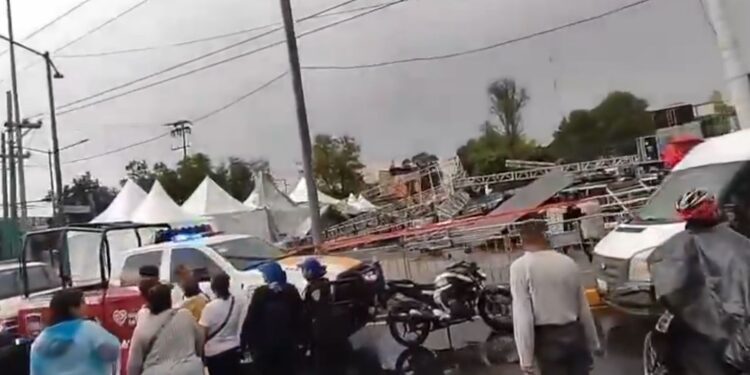 Κατέρρευσε σκηνή σε υπαίθριο συναυλιακό χώρο στην πόλη του Μεξικού – Τουλάχιστον 7 τραυματίες