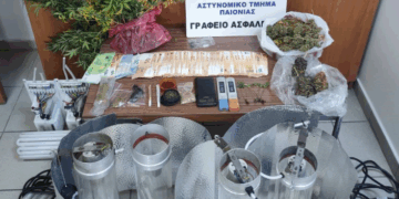 Θεσσαλονίκη: Συνελήφθη άνδρας που καλλιεργούσε 39 δενδρύλλια κάνναβης σε αποθήκη