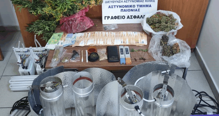 Θεσσαλονίκη: Συνελήφθη άνδρας που καλλιεργούσε 39 δενδρύλλια κάνναβης σε αποθήκη
