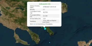 Σεισμική δόνηση 5,3 Ρίχτερ στο Άγιο Όρος