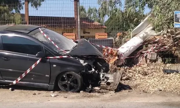 Σοβαρό τροχαίο στο Ηράκλειο: ΙΧ καρφώθηκε σε δένδρο - Δύο νεαροί 18 και 19 ετών στην ΜΕΘ