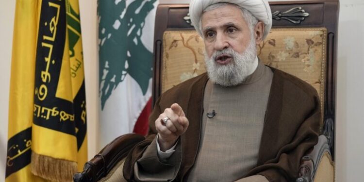 Ναΐμ Κάσεμ: "Ο αφοπλισμός της Χεζμπολάχ υπηρετεί τα σχέδια του Ισραήλ"