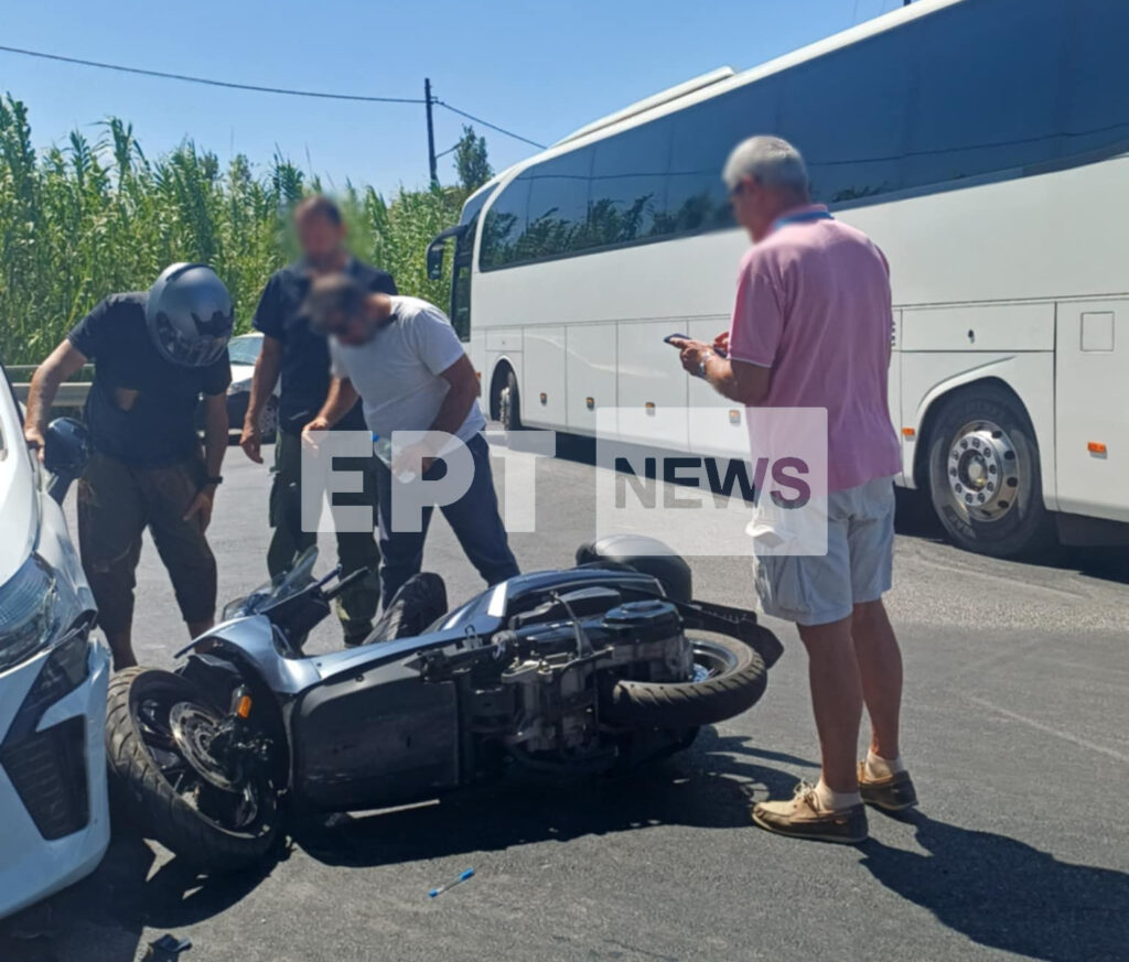 Χανιά: Σύγκρουση μηχανής με ΙΧ στη γέφυρα του Πλατανιά - Τραυματίας ο οδηγός του δικύκλου