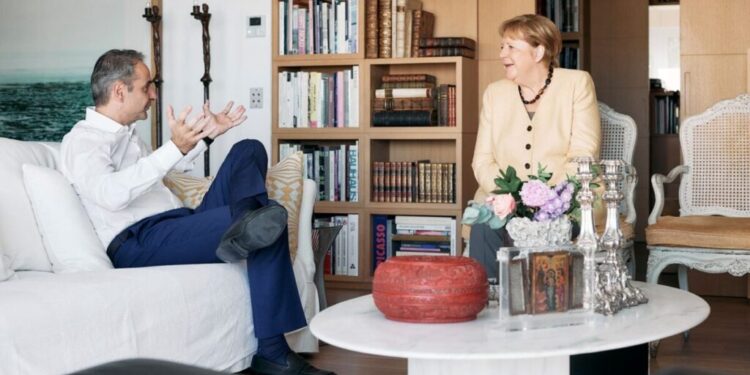 Συνάντηση Κ. Μητσοτάκη με την Άνγκελα Μέρκελ