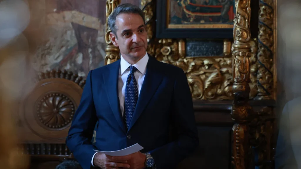 Ο Κ. Μητσοτάκης στο Άγιον Όρος - Εξήγγειλε χρηματοδότηση έργων 100 εκατ. από ΕΣΠΑ