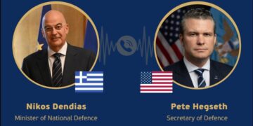 Τηλεφωνική επικοινωνία Δένδια με τον Αμερικανό ΥΠΕΞ, Πιτ Χέγκσεθ