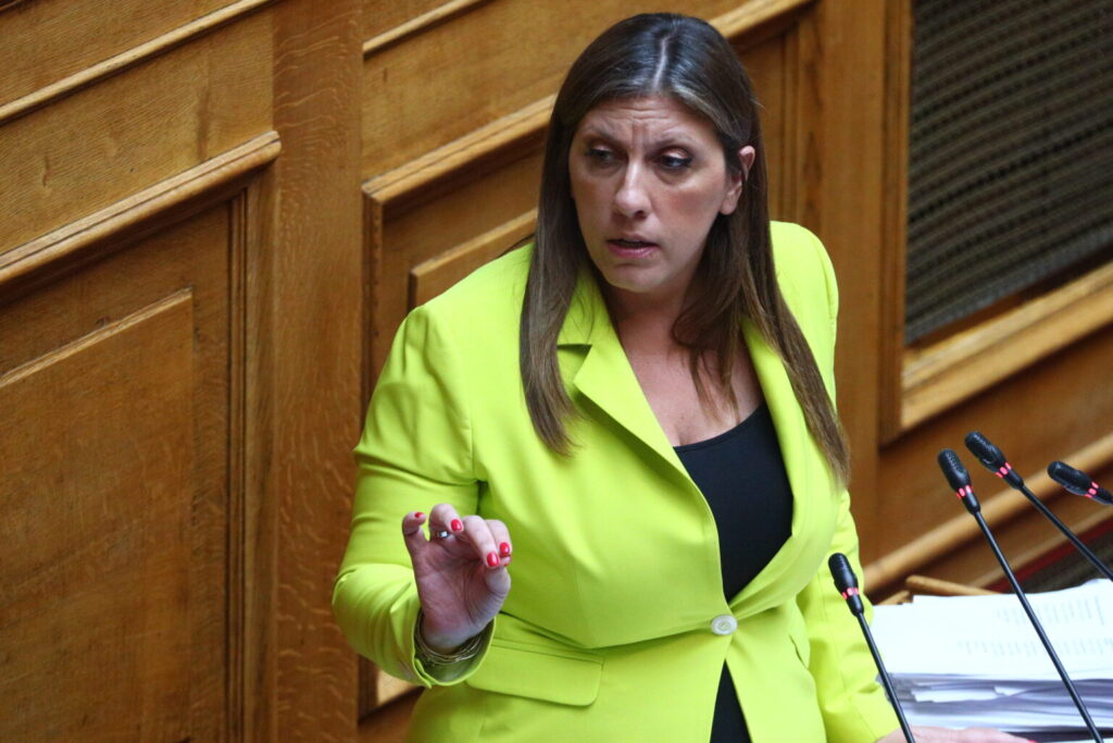 Ζωή Κωνσταντοπούλου στη Βουλή: "Η Πλεύση Ελευθερίας στηρίζει την σύσταση εξεταστικής και ζητά προανακριτική επιτροπή"