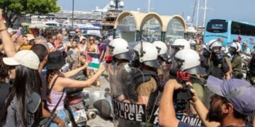 Κρήτη: Νέο κρούσμα καταστολής σε διαδήλωση για την Παλαιστίνη στον Αγ. Νικόλαο