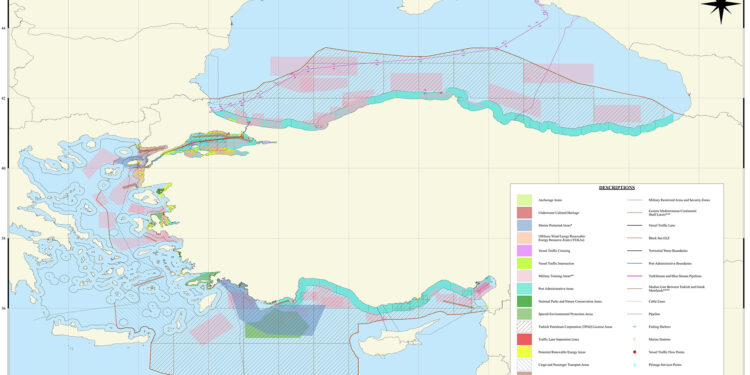 Η Τουρκία ανακοίνωσε το σχέδιο με τα θαλάσσια πάρκα σε Αιγαίο και Ανατολική Μεσόγειο – Αποκλείει το Καστελλόριζο