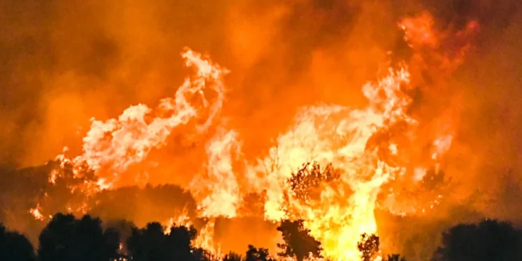 Πύρινος εφιάλτης σε όλη τη χώρα – Ολονύχτια μάχη με τις φλόγες σε Αχαΐα, Χίο και Ζάκυνθο