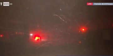 Πυροστρόβιλος καταγράφηκε στην πυρκαγιά της Πρέβεζας