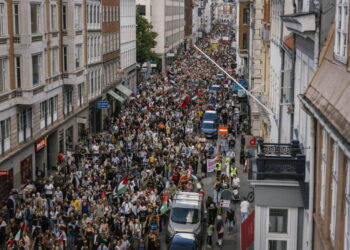 Δανία: Μεγάλη διαδήλωση υπέρ της Παλαιστίνης στην Κοπεγχάγη