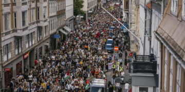 Δανία: Μεγάλη διαδήλωση υπέρ της Παλαιστίνης στην Κοπεγχάγη