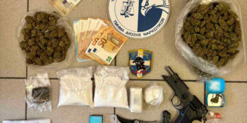 Καλαμάτα: Δύο συλλήψεις για διακίνηση ναρκωτικών και κατοχή όπλων