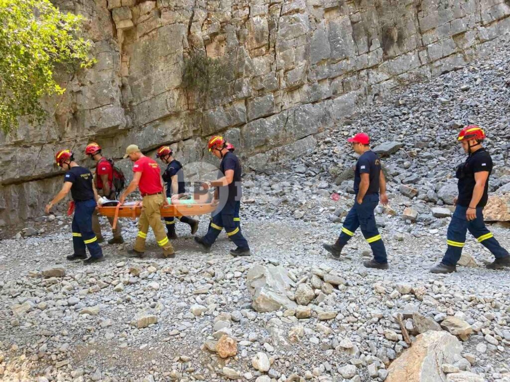 Χανιά– Επιχείρηση για τη μεταφορά 47χρονου Γερμανού τουρίστα που τραυματίστηκε στο φαράγγι της Ίμπρου