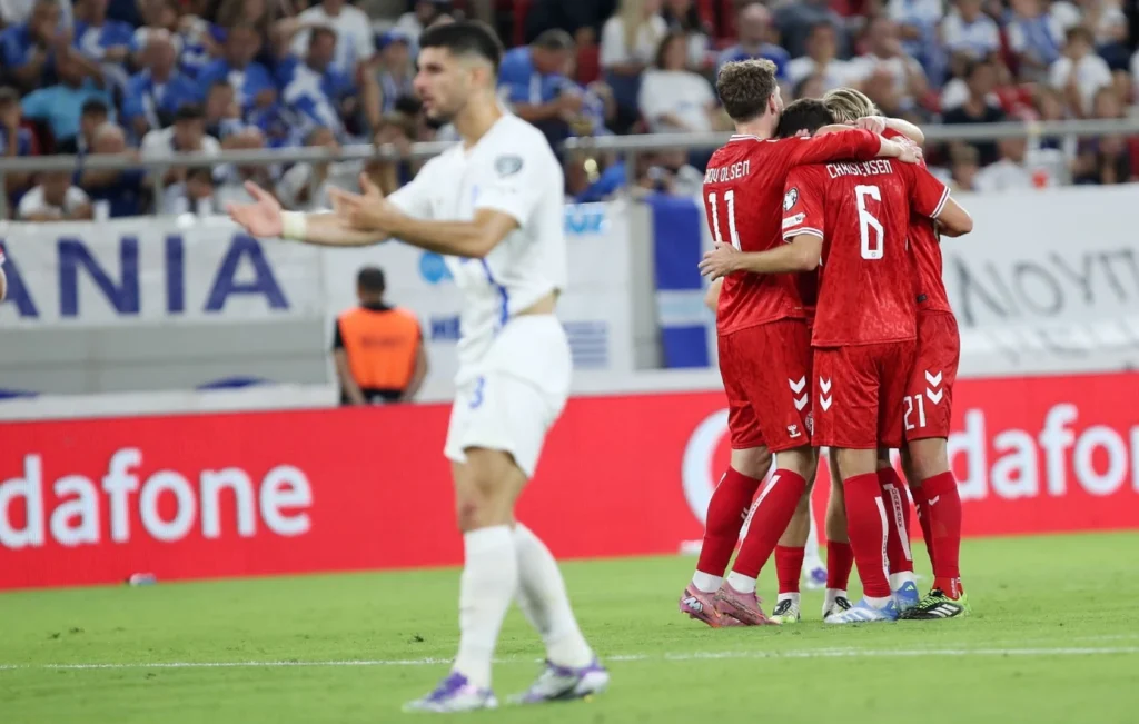 Προκριματικά Μουντιάλ 2026: Ελλάδα – Δανία 0-3 και πτώση στην 3η θέση