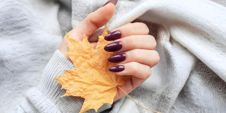 Ημιμόνιμο Μανικιούρ Στις Αποχρώσεις Του Φθινοπώρου Με Top Βερνίκια
