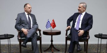 Γιώργος Γεραπετρίτης στη συνάντηση με τον Χακάν Φιντάν: "Η μόνη διαφορά μεταξύ Ελλάδας και Τουρκίας είναι η οριοθέτηση ΑΟΖ και υφαλοκρηπίδας"