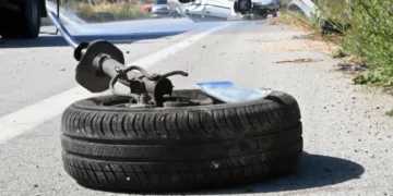 Επτά τραυματίες σε καραμπόλα τριών αυτοκινήτων στην  εθνική οδό Πατρών–Πύργου,