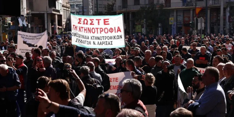 Μεγάλο αγροτικό συλλαλητήριο στην Αθήνα