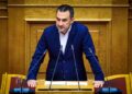 Αλέξης Χαρίτσης στη Βουλή: «Ποιους θα βάλετε στα φέρετρα με τις σημαίες κ. Δένδια;»