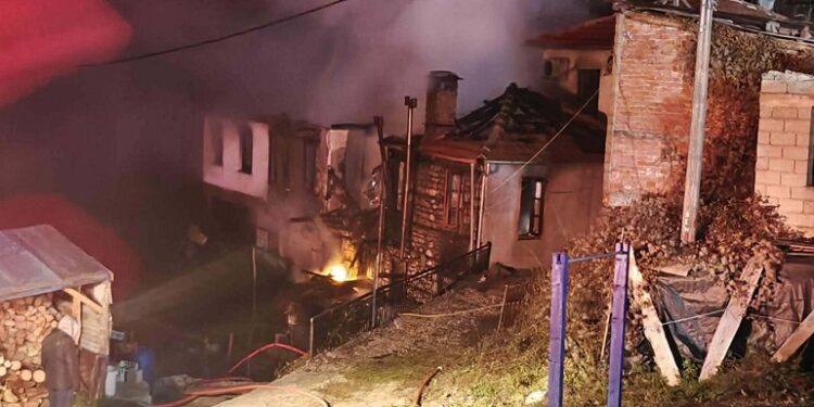 Φωτιά σε δύο σπίτια στο Ανηλίκιο Μετσόβου