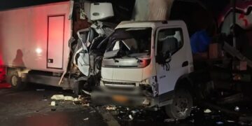 Αιγάλεω: Σύγκρουση δύο φορτηγών στη Λ. Κηφισού - Δυσχέρεια στην κυκλοφορία των οχημάτων