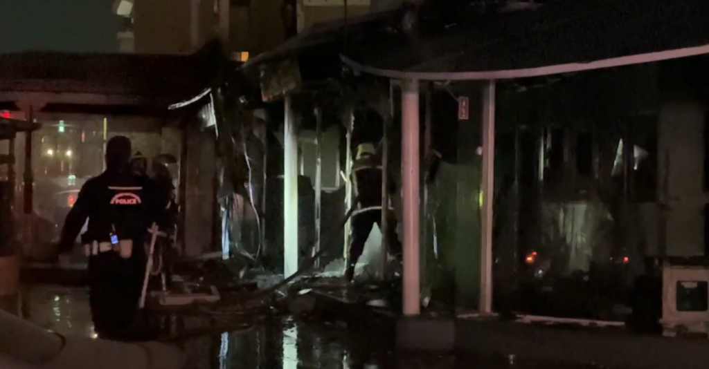 Κάτω Πατήσια: Φωτιά σε βενζινάδικο – Προσωρινή διακοπή κυκλοφορίας στην οδό Νιρβάνα