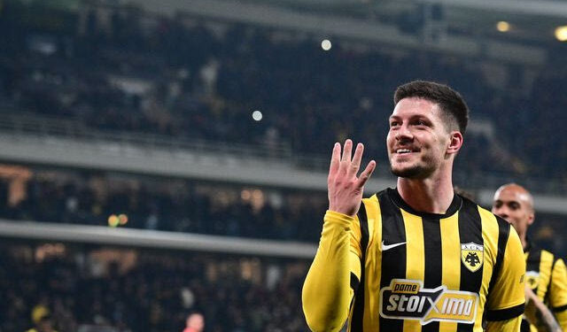 ΑΕΚ – Παναθηναϊκός 4-0 - Και τα τέσσερα γκολ ο Λούκα Γιόβιτς