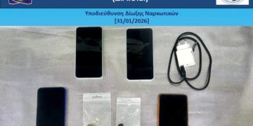 Επιχείρηση της Αστυνομίας στις φυλακές Κορυδαλλού – Βρέθηκαν στα κελιά ναρκωτικά και κινητά