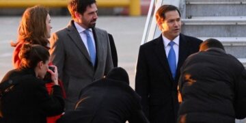 Ο Μάρκο Ρούμπιο σήμερα στην Ουγγαρία μετά τη διάσκεψη του Μονάχου για συνάντηση με τον Β. Ορμπάν