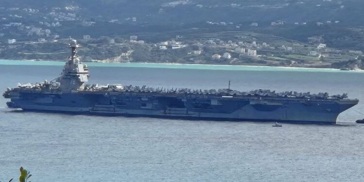 Κρήτη: Στη Σούδα το αεροπλανοφόρο Gerald R. Ford, το μεγαλύτερο του κόσμου
