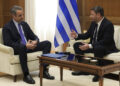Κ. Μητσοτάκης στη συνάντηση με Ν. Ανδρουλάκη: "Προτεραιότητά μας η προστασία και ο ασφαλής επαναπατρισμός των εγκλωβισμένων Ελλήνων"