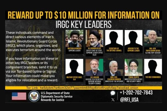 Οι ΗΠΑ επικήρυξαν με 10 εκατ. δολάρια τους Χαμενεΐ-Λαριτζάνι