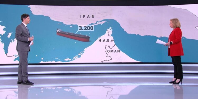 Στενά του Ορμούζ: Χιλιάδες πλοία εγκλωβισμένα – Μειωμένη κατά 95% η ναυτιλιακή κίνηση